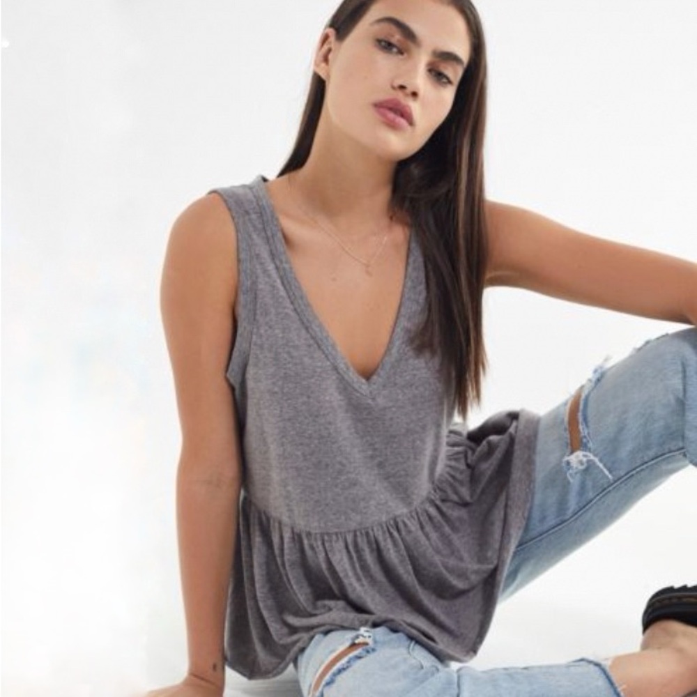 Urban Outfitters V-Neck Babydoll Tank